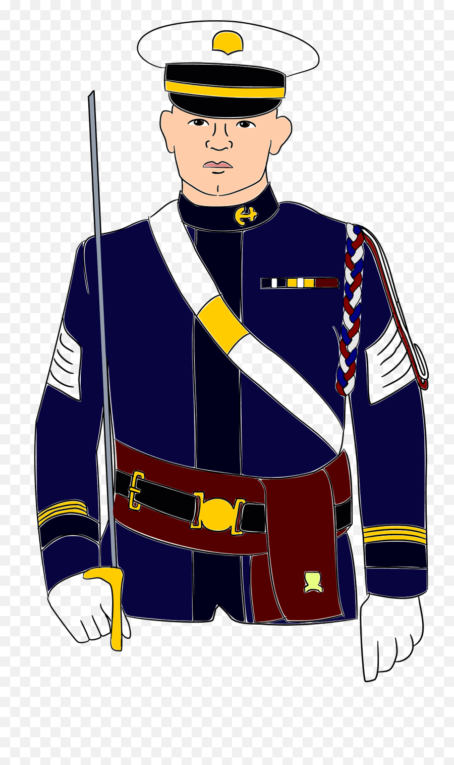 Dress Man Military - Free Vector Graphic On Pixabay Soldado Com Uniforme Azul Png,Soldier Png