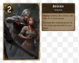This Card I Designed Should Be A Viable Alternative To - Gwent Brehen Png,Geralt Png