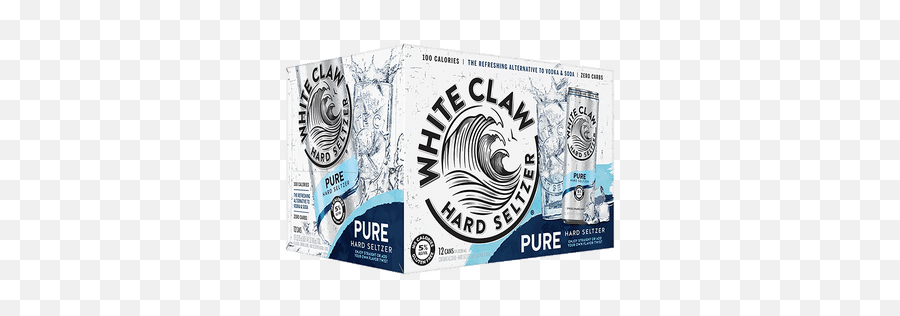 White Claw Hard Seltzer Pure - White Claw Pure Hard Seltzer Png,White Claw Logo Png