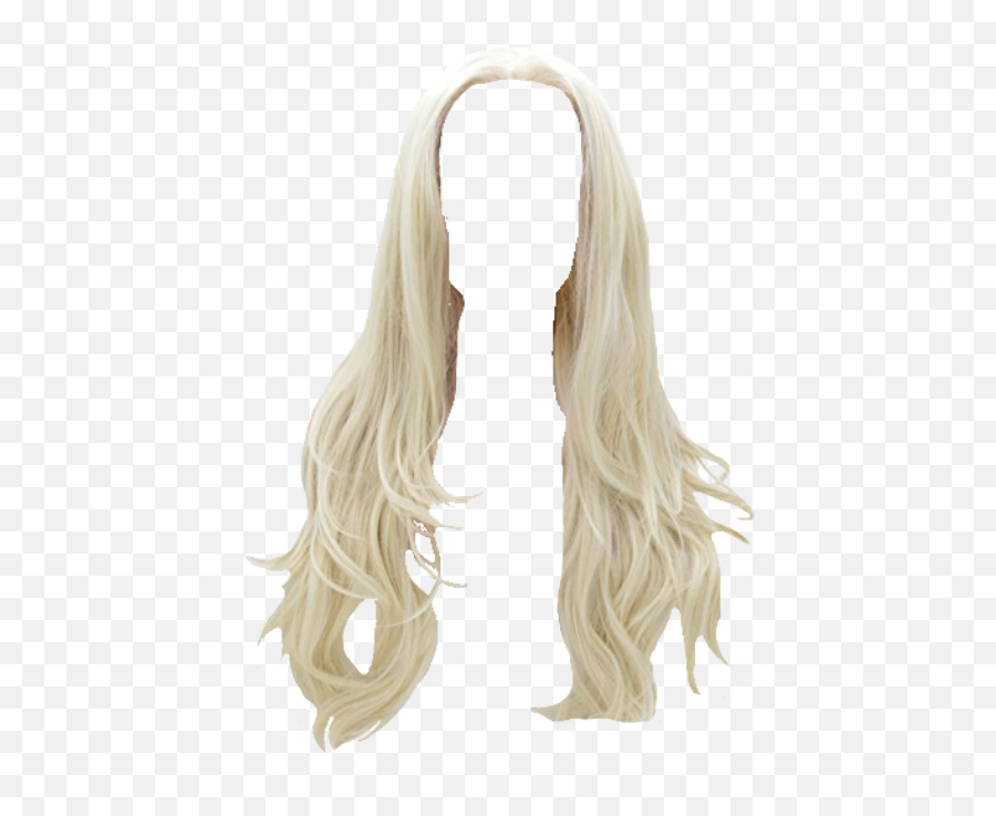 Platinumblonde Hair Wig Sticker By Kris Smith - Platinum Blonde Hair Transparent Background Png,Wig Transparent Background