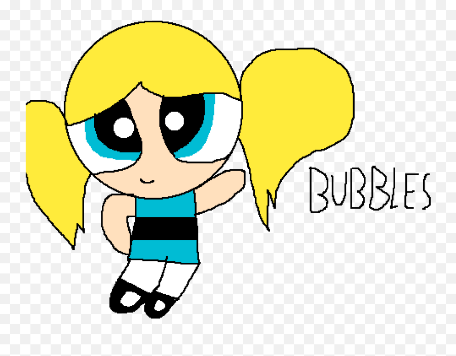 Pixilart - Bubbles Powerpuff Girls By Ilovesyt Bubbles Powerpuff Girls Art Png,Powerpuff Girls Transparent
