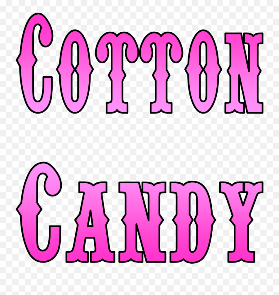 Cotton Candy Png Font Clipart - Cotton Candy Logo Png,Cotton Candy Png