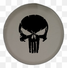 Angry Eyes Offroad Jeep - Punisher Skull Logo png