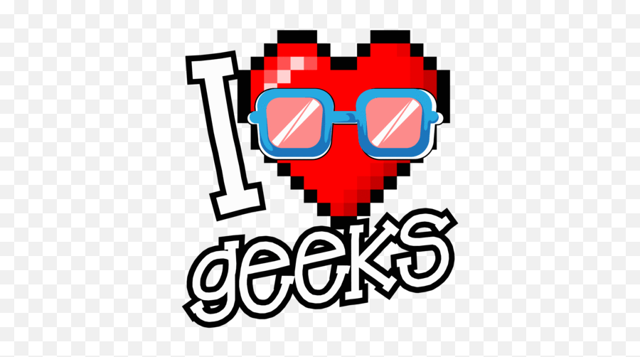 I Love Geeks T - Clip Art Png,8 Bit Heart Png