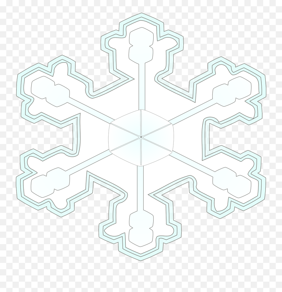 Blue Crystal Weather Snow - Snowflake Clip Art Png,Frozen Snowflake Png