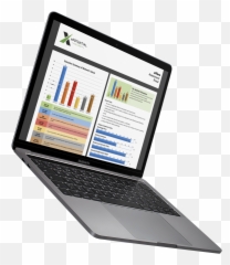 Macbook Mockup Floating Against - Office Equipment png