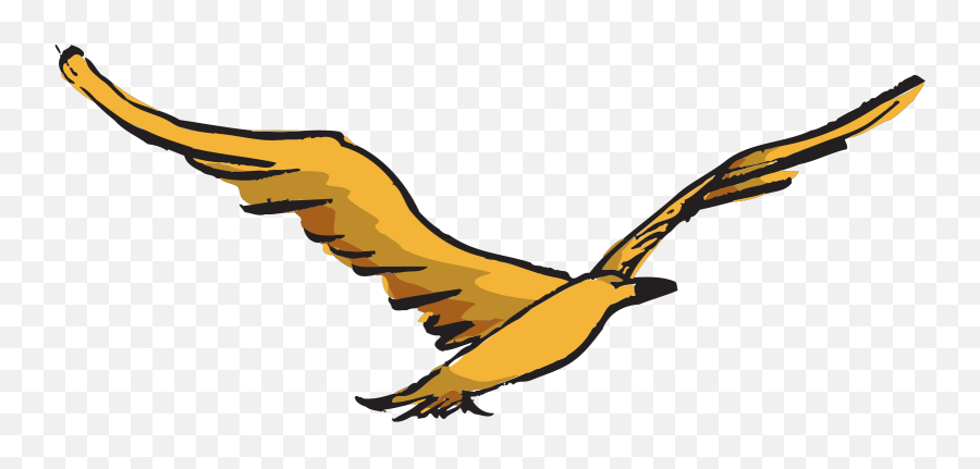 Yellow Bird Flying Clip Art - Png,Birds Flying Transparent