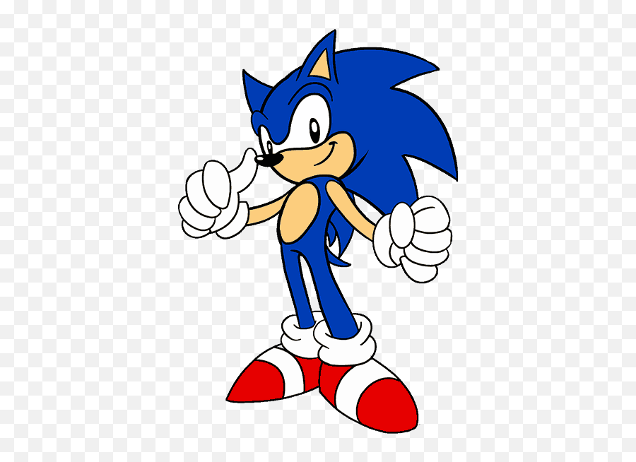 How To Draw Sonic The Hedgehog In A Few - Sonic The Hedgehog Kartun Png,Sonic Head Png