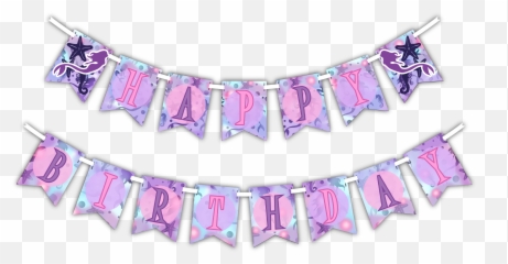 Emoji Happy Birthday Banner - Mermaid png