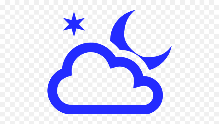 Partly Cloudy Night Icons Images Png Transparent - Icon,Cloudy Png