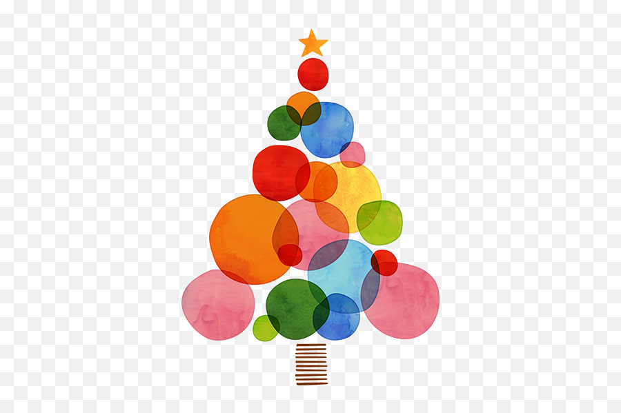 Vinilo Navidad Árbol De Colores - Arbol Navidad Colores Png,Arbol De Navidad Png