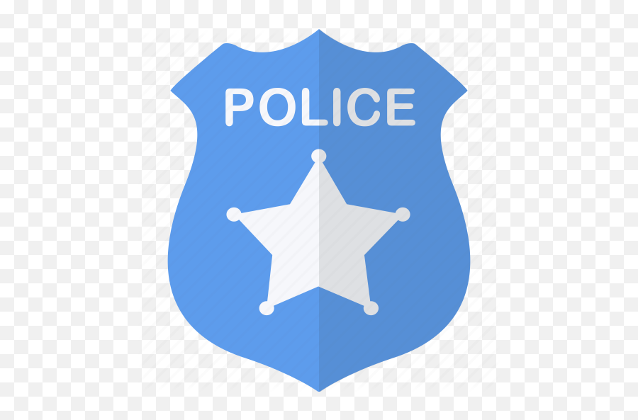 Police Badge Blue Security Icon - Captain America Background For Tarpaulin Png,Police Badge Png