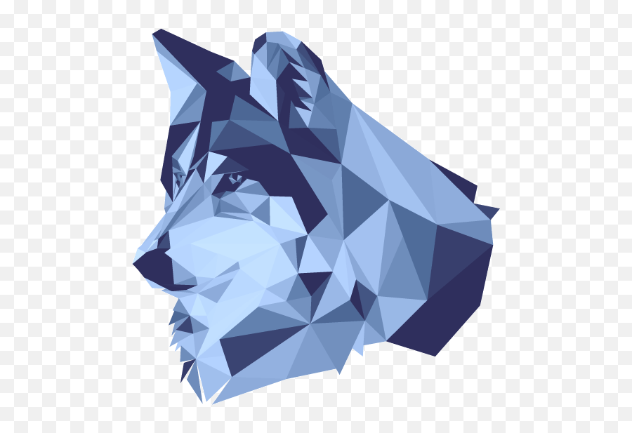 Low Poly - Low Poly Wolf Transparent Png,Low Poly Logo