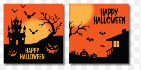 Halloween Banner Orange Sky Vectors - Graphics png