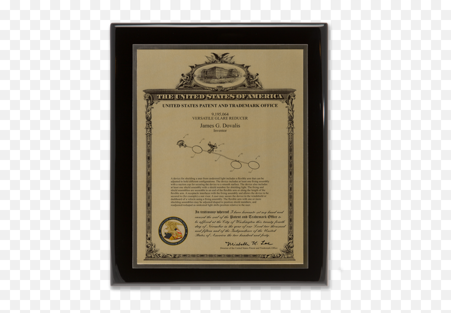 Patent Plaque - The Heritage Series United States Patent And Trademark Office Png,Plaque Png