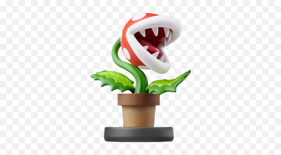 Piranha Plant Amiibo Figure By Nintendo - Super Smash Bros Piranha Plant Smash Amiibo Png,Piranha Png