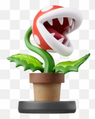Piranha Plant Amiibo Figure By Nintendo - Super Smash Bros Piranha Plant Smash Amiibo Png,Piranha Png
