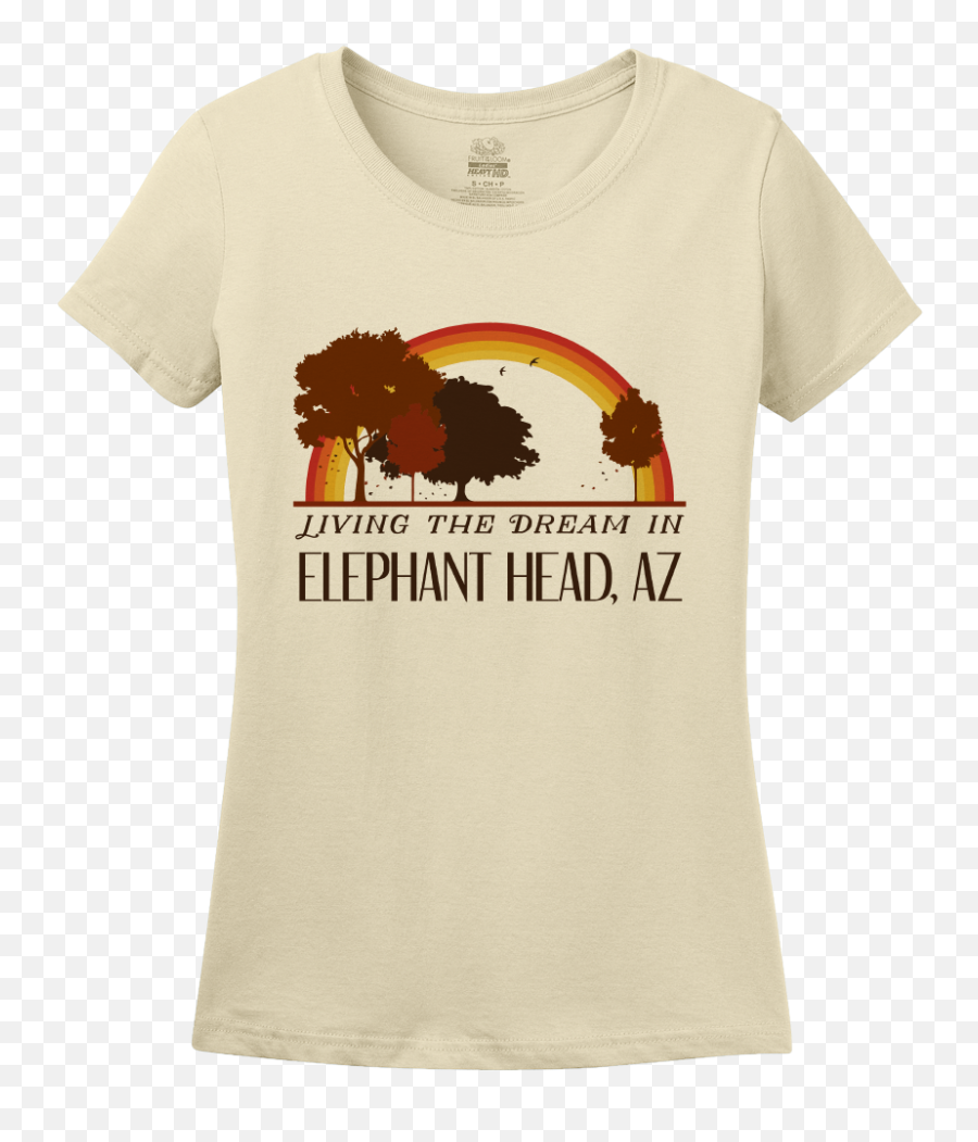 Living The Dream In Elephant Head Az Retro Unisex T - Shirt Png,Elephant Head Png