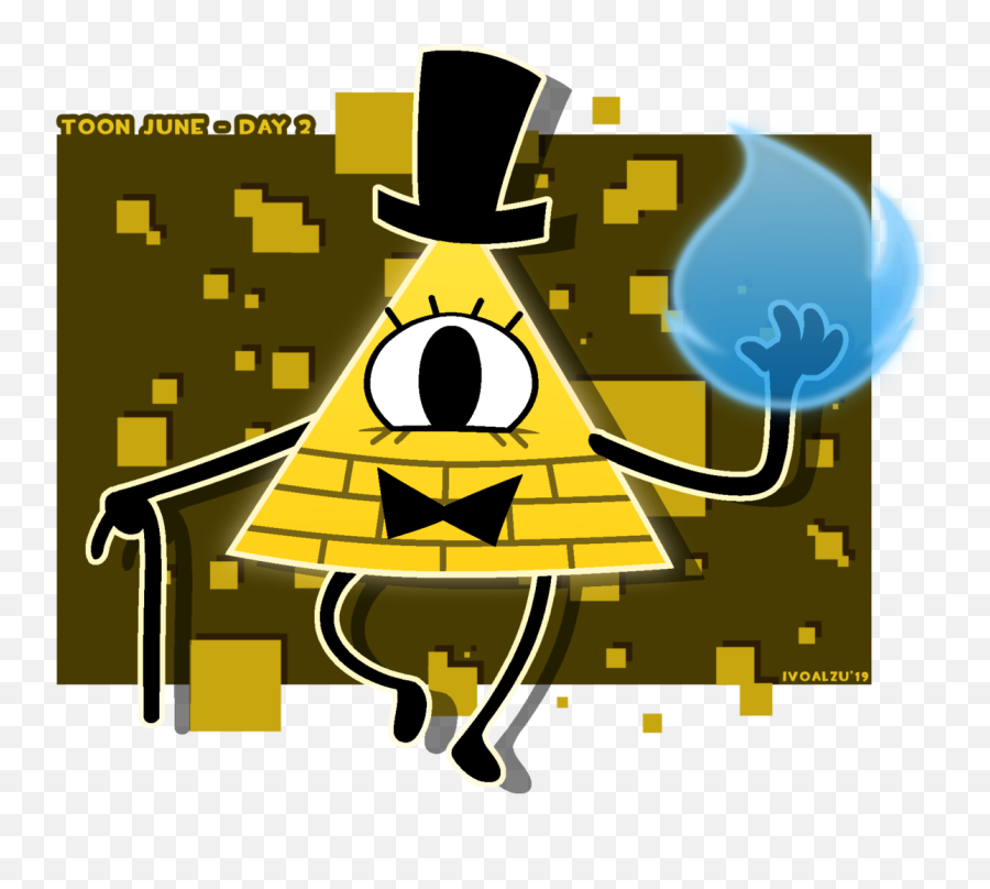 Toon June - Bill Cipher By Ivoanimations Fur Affinity Clip Art Png,Bill Cipher Png