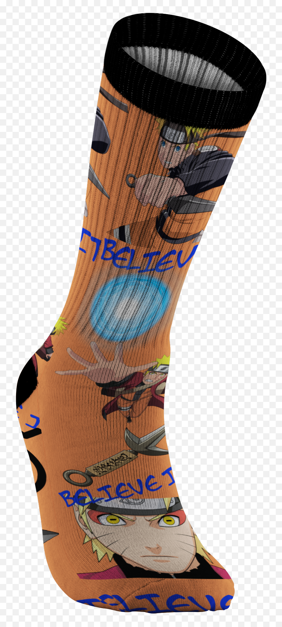 Naruto Uzumaki Socks Anime Sasuke Clan - Saskue Socks Png,Naruto Uzumaki Png