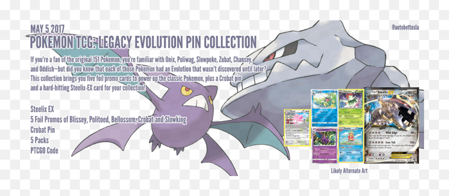 Packs Steelix Ex 5 Reprints Ptcgo - Pokemon Crobat Png,Crobat Png