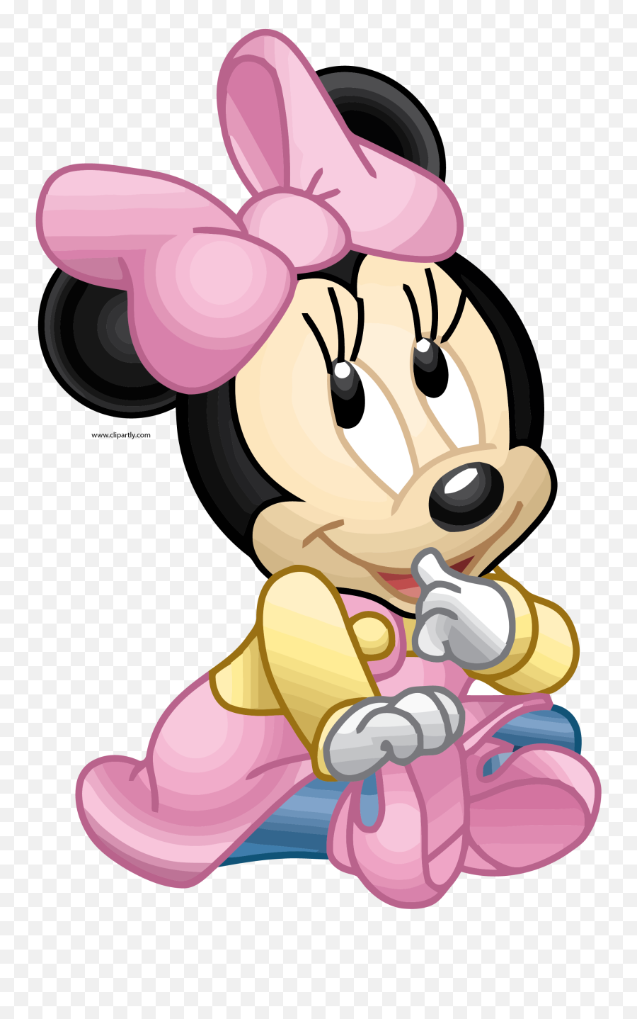 Minnie Mouse Clipart Png - Baby Minnie Mouse,Minnie Mouse Face Png