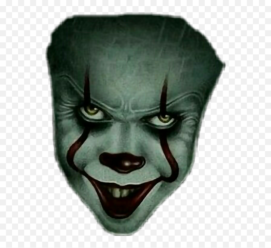 Pennywise It Horror Halloween Spooky Scary Idk - Pennywise Mask Transparent Background Png,Scary Face Png