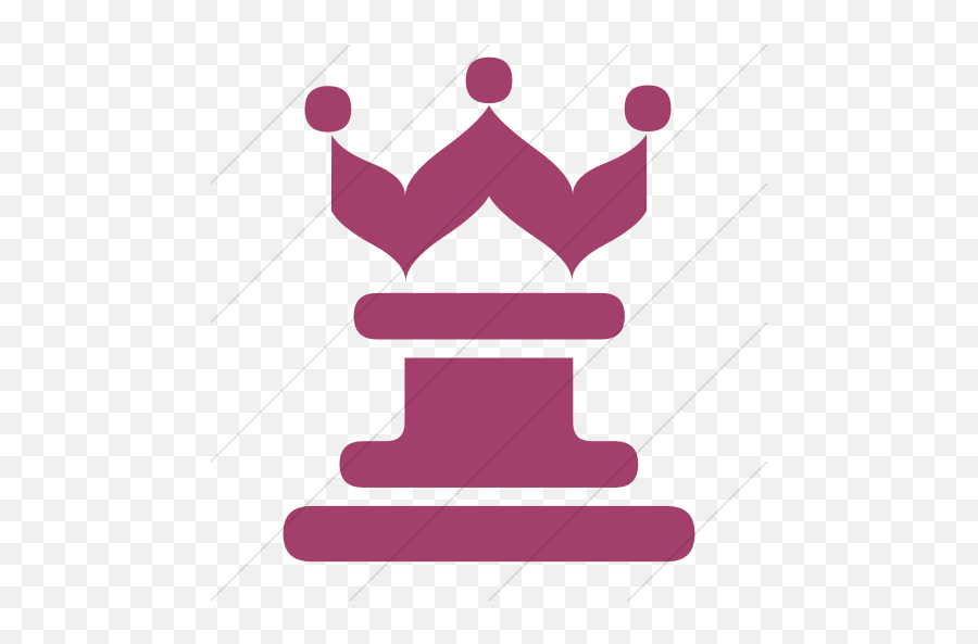 Iconsetc Simple Pink Classica Queen Chess Piece Icon - Zugzwang Symbol Png,Game Piece Icon