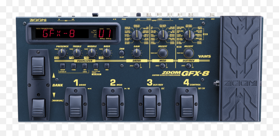Gfx - 8 Guitar Effects Processor Zoom Zoom Gfx 8 Png,Tecnica Icon Alu