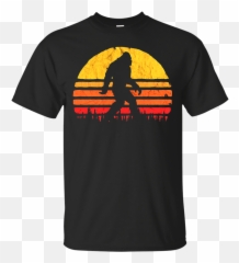 Download Retro Bigfoot Silhouette Sun - Tshirts Motorcycle Put The In Bitch Shirt png