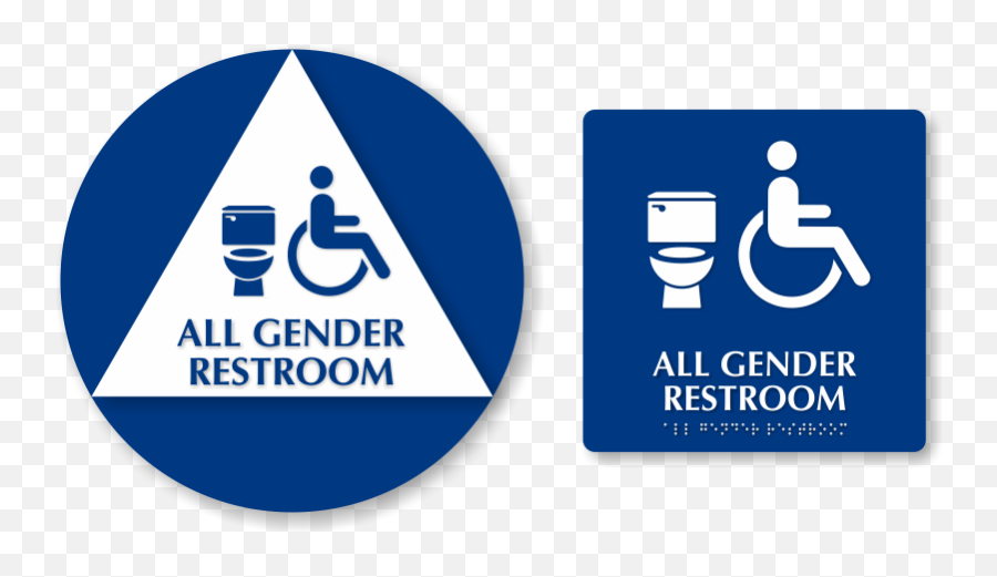 Printable All Gender Restroom Sign - Clip Art Library All Gender Handicap Restroom Signs Png,Womens Restroom Icon