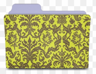Folder Damask Chartreuse Icon Textures - png