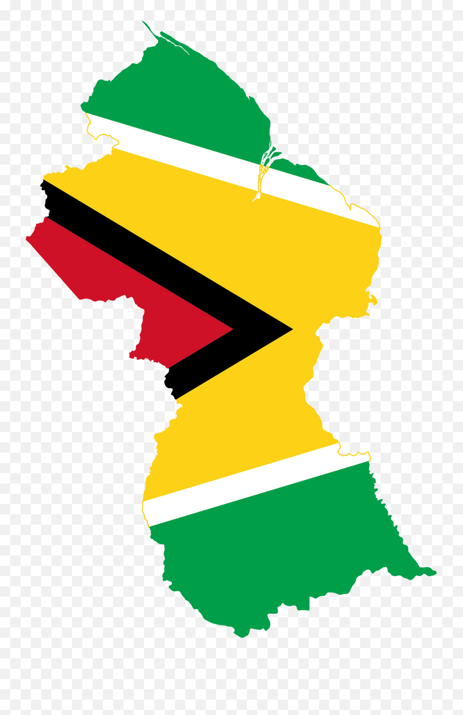 Fileflag - Map Of Guyanasvg Wikimedia Commons Guyana Guyana Country With Flag Png,Jamaica Flag Png