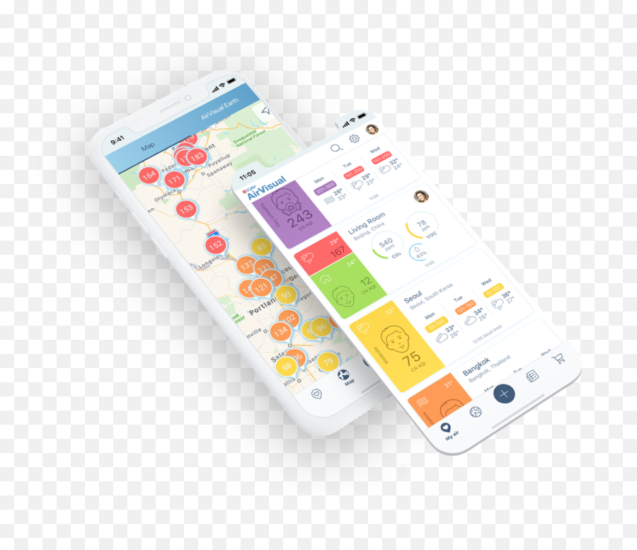 Artificial Intelligence And Indoor Air Quality Better - Air Quality Airvisual Png,Ns Mobile Icon