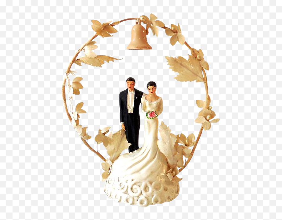 Bride And Groom Png - 1948 Wedding Cake Top Bride And Groom Png,Groom Png