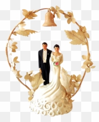 Bride And Groom Png - 1948 Wedding Cake Top Bride And Groom Png