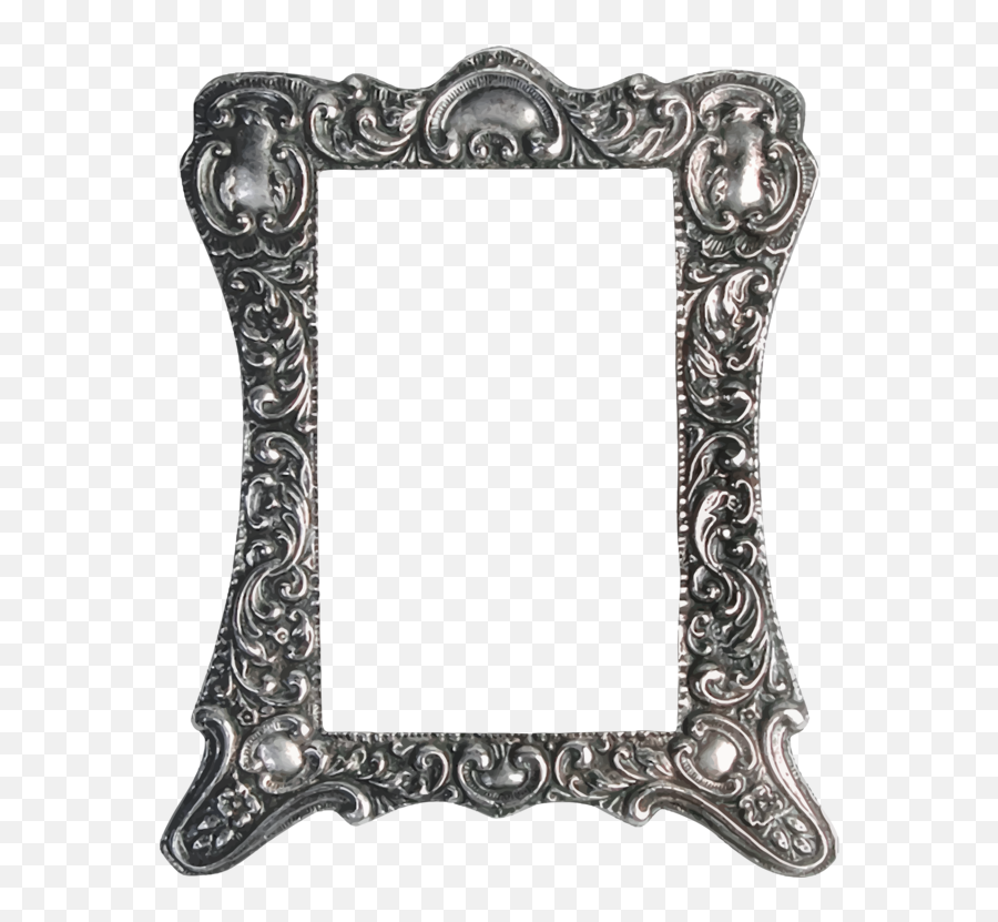 Download Hd Picture Frames Decorative Arts Ornament Painting - Vintage Transparent Silver Frame Png,Painting Frame Png