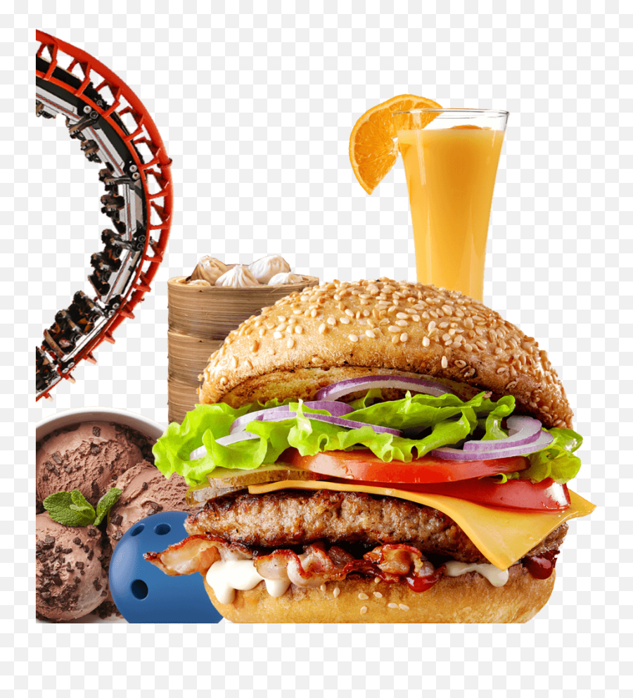 The Entertainer - Hamburger White Background Png,Buy One Get One Free Png