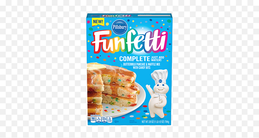 Funfetti Complete Pancake U0026 Waffle Mix Pillsbury - Birthday Cake Pancake Mix Png,Pancake Transparent