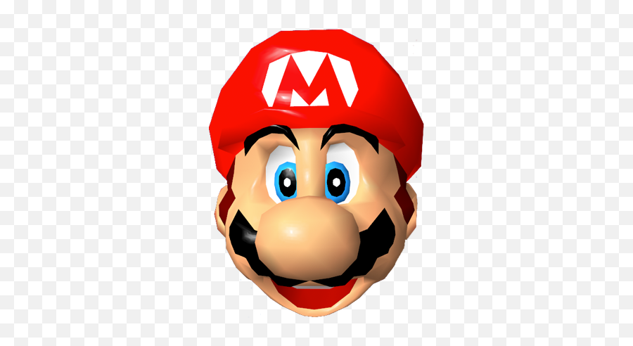 Mario - Super Mario 64 Face Png,Mario Head Png