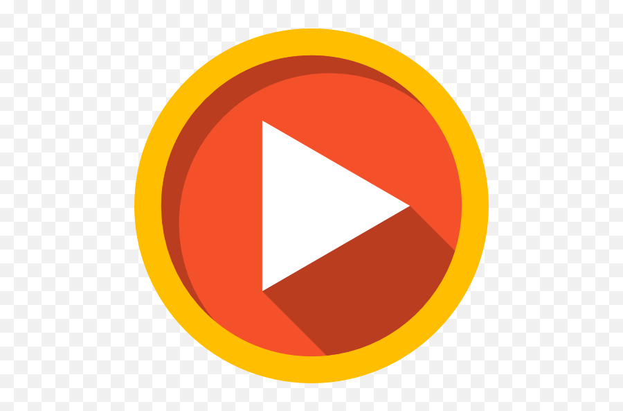 Play Button - Free Arrows Icons Orange Video Play Icon Png,Play Button Png Transparent