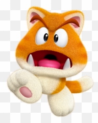 Drawn Mario Goomba - Super Mario 3d World Cat Goomba Png,Goomba Png