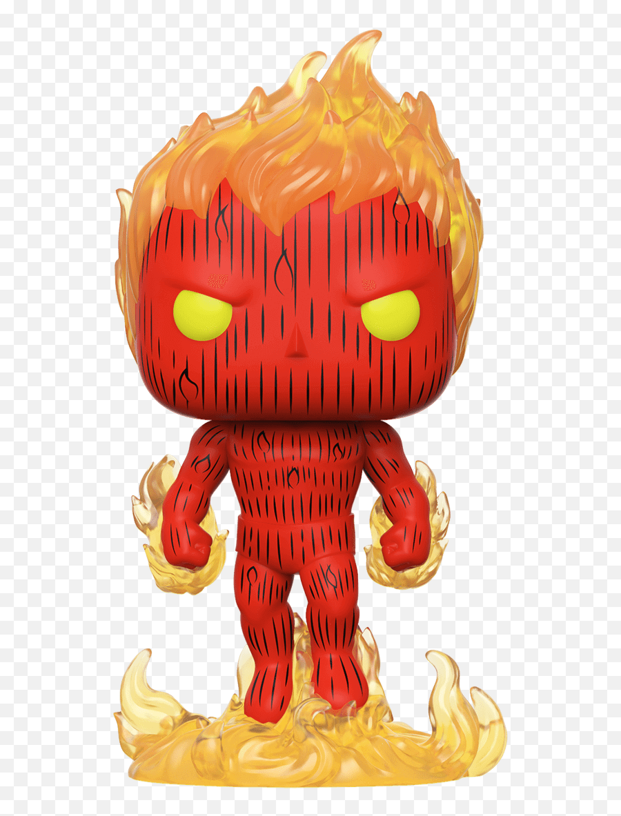 Marvel Fantastic Four Human Torch Pop - Human Torch Png,Fantastic Four Logo Png