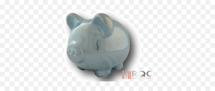 Piggy Bank Blue Iridescent - Domestic Pig Png,Piggy Bank Transparent