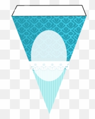 Banderines - Bandeirola Para Imprimir Azul Png,Banderines Png