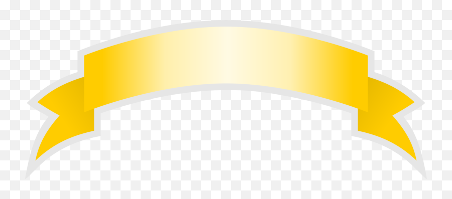 Blank Gold Ribbon Svg Clip Arts Download - Download Clip Art Faixa Vetor Amarela Png,Gold Ribbon Png