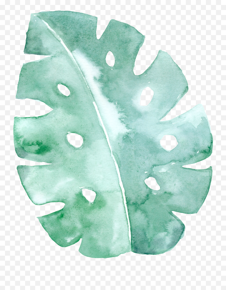 Download This Graphics Is Spotted Green Leaf Cartoon - Watercolour Mint Green Background Png,Mint Transparent