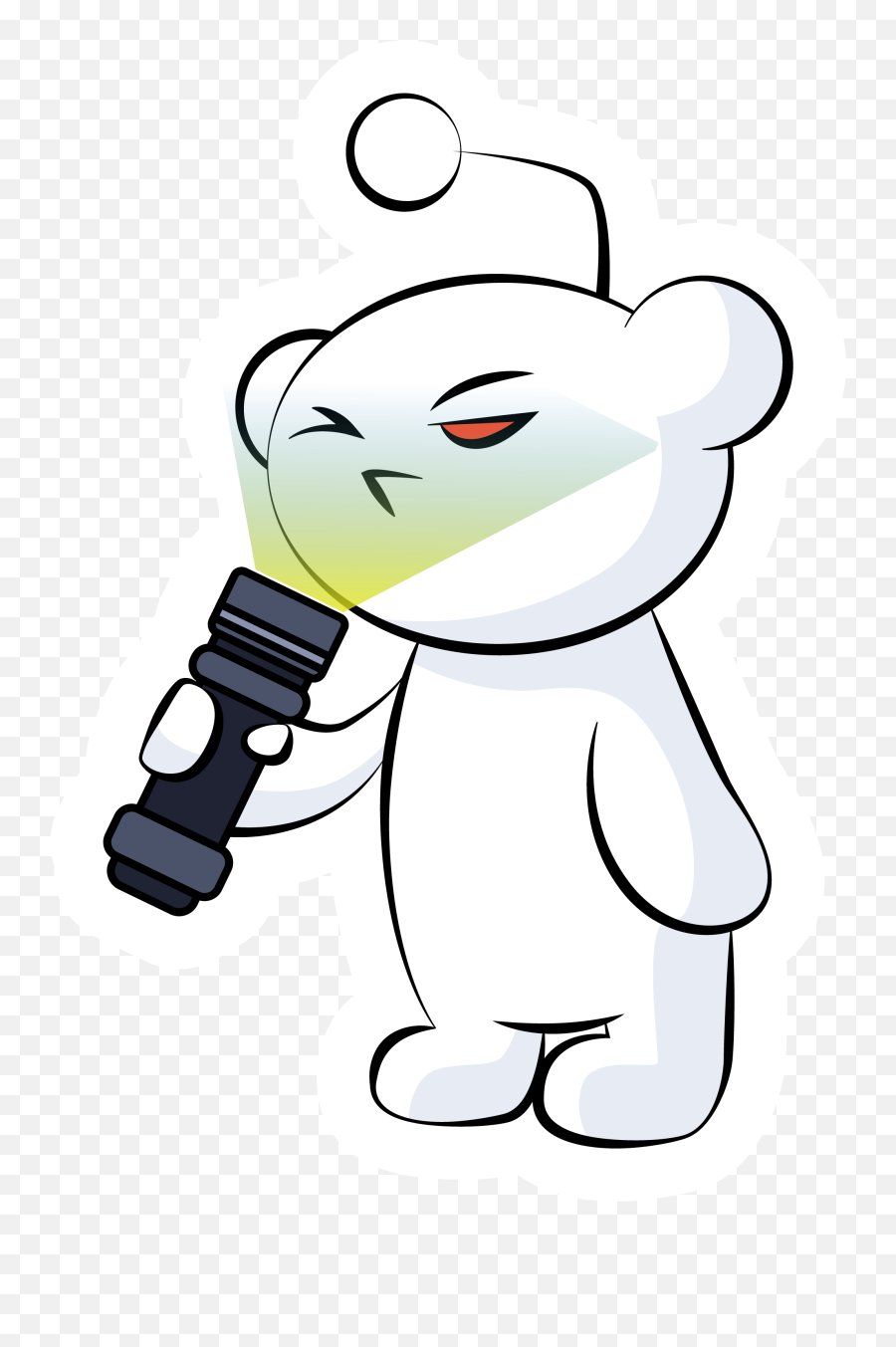 Subreddit Icon - Cartoon Png,Flashlight Beam Png