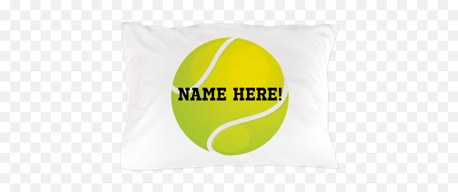 Download Hd Personalized Tennis Ball Pillow Case - Cushion Png,Tennis Ball Transparent Background