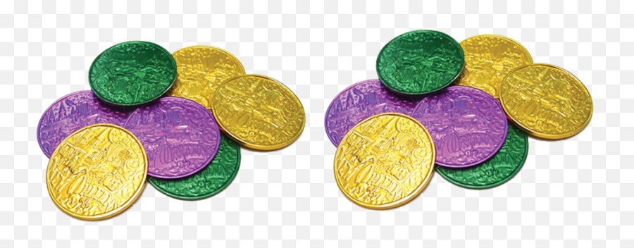 Download Mardi Orleans Coins Doubloon Gras In Coin Clipart - Mardi Gras Coins Transparent Png,Coins Png